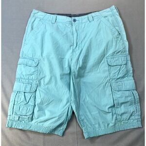 Roebuck &‎ Co Cargo Shorts Mens 40x13.5 Turquoise 8 Pockets